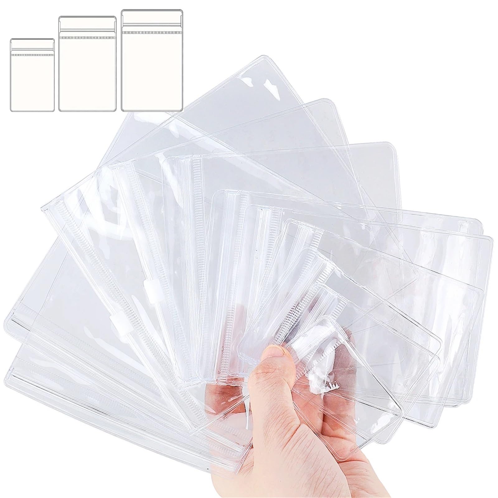 Yangshe Clear PVC Jewelry Pouch Bags 500pcs Anti-Oxidation Storage for Earrings Necklaces