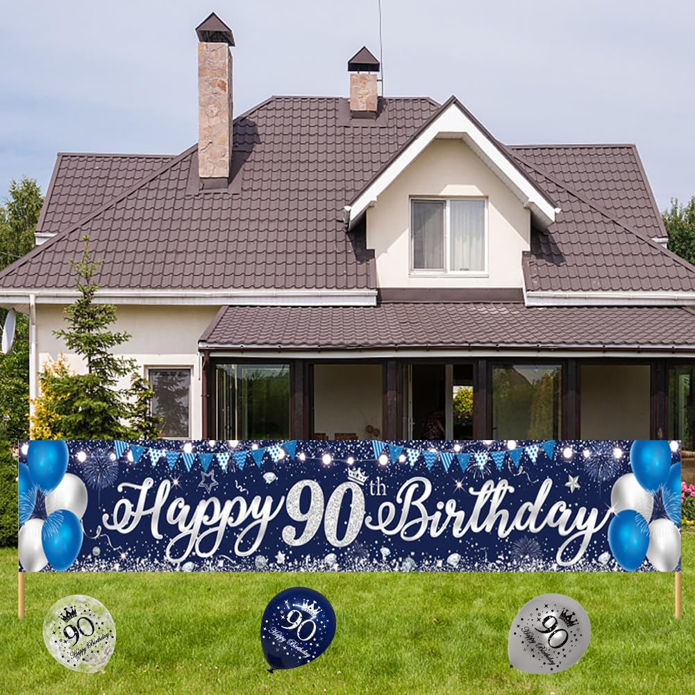 Ensemble De Couronne D'anniversaire Comprenant Une Couronne Bleue Avec