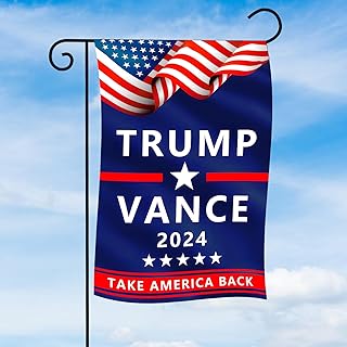Trump Vance 2024 Flag - Donald Trump 2024 Flag Banner Yard Sign 12x18 Inch Double Sided Lawn Outdoor Decoration