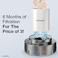 Vista 7 de 2 Pack - MyHalos® Fixed Hard Water Shower Filter Cartridge Replacement - Home, Travel Power Filtered Shower Head Filter, Chlorine & Heavy Metal