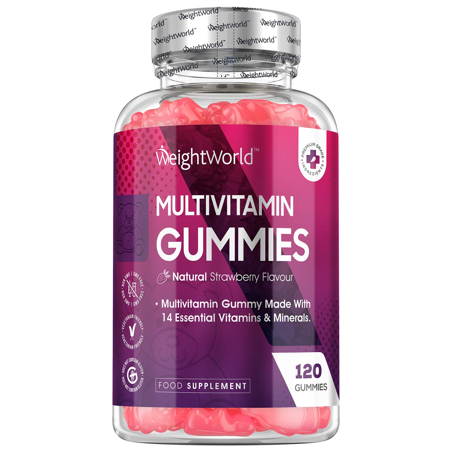 Multivitamin Gummies For Adults 120 Chewable Vitamin Gummies 14 Multivitamins And Minerals