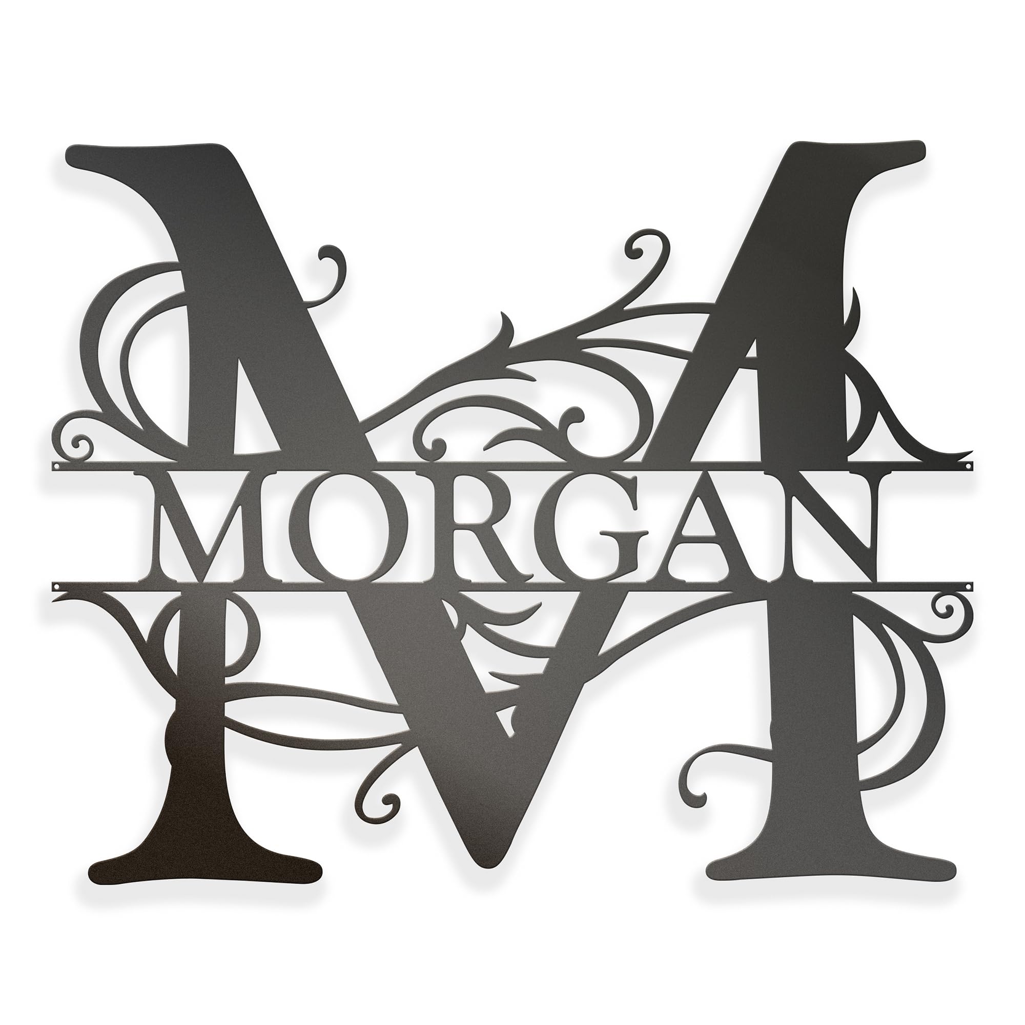 Personalized Metal Signs Outdoor Custom Metal Name Sign Metal Wall Art ...