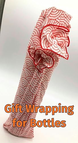 Miniatura 6 de Toalla japonesa Tenugui con procesamiento de prevención de deshilachado, tradicional, patrón Seigaiha Orizuru, juego de 6, 12.99 x 34.64 pulgadas,