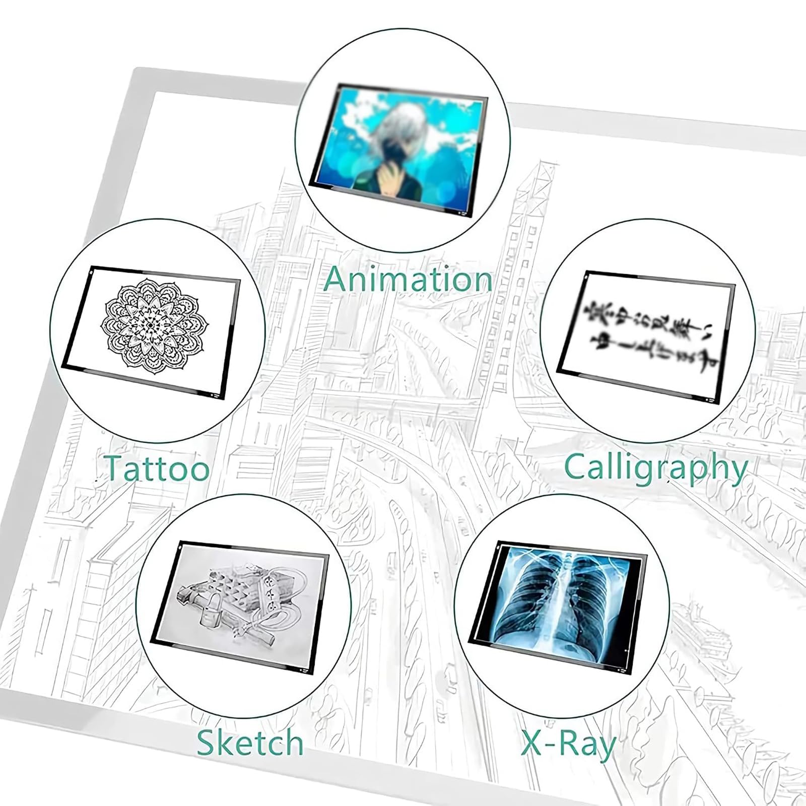 Table Lumineuse De Traçage, Tablette À Dessin LED avec Luminosité Réglable Et Câble USB pour Artistes, Croquis, Animation, Peinture Diamant, Échenillage, Art A0 Pro