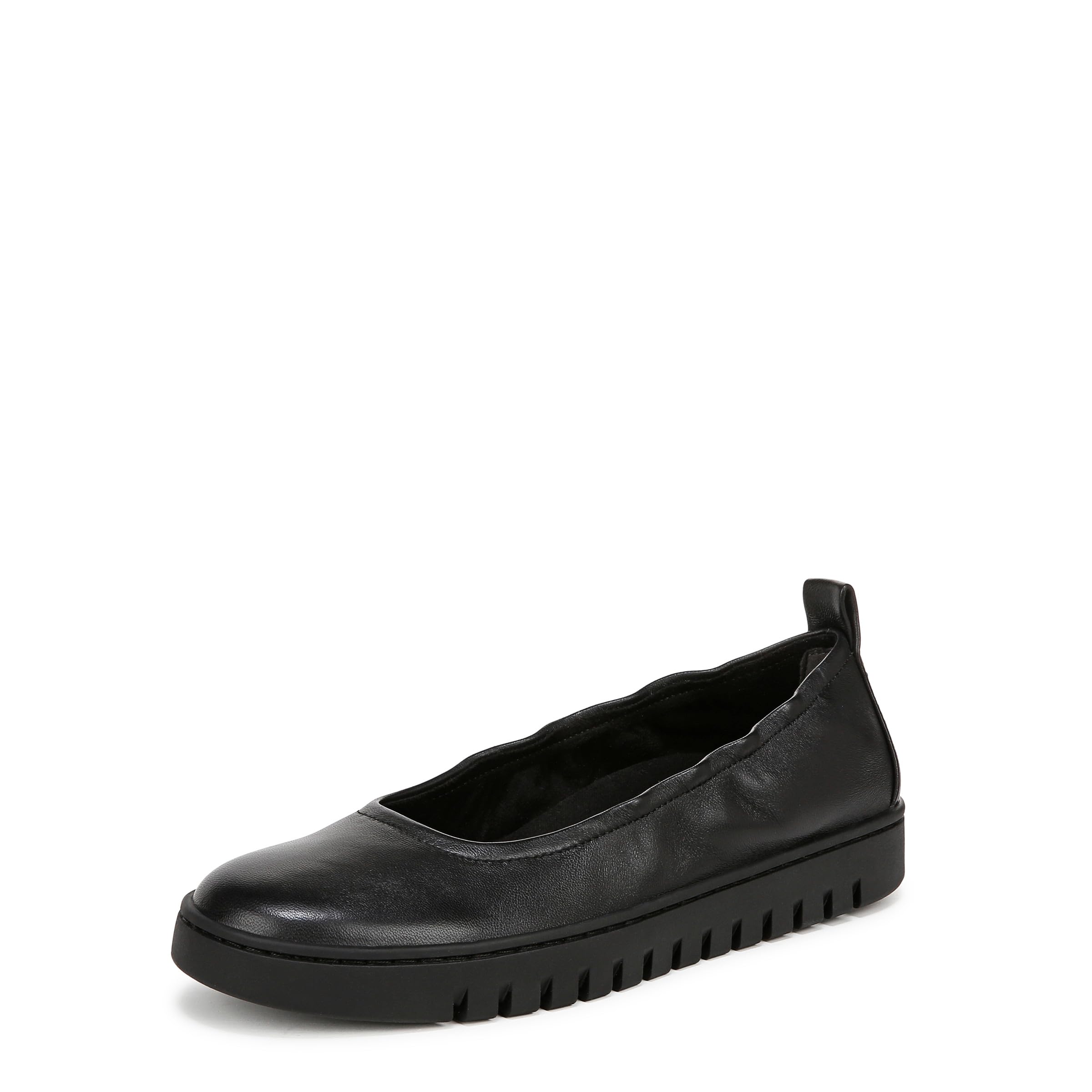 Vionic Women's Loafers & Moccasins - Uptown Ballet, Black Leather, UK 8, Medium Fit