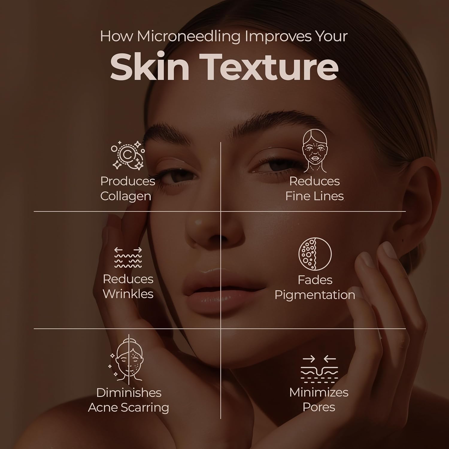 FLexiknee Microrevive Titanium Micro Infusion System for Face - Deep Penetrating, Collagen-Boosting Stamp & Anti-Wrinkle Hyaluronic Acid Serum - At Home Micro Needling Kit for Radiant, Youthful Skin - Image 5