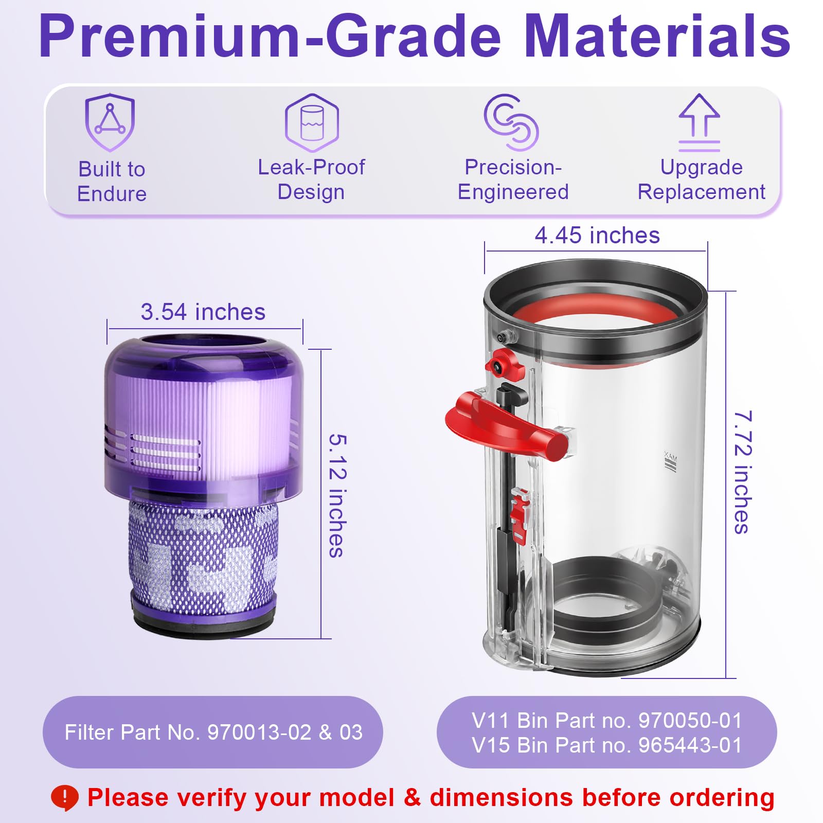 Dyson V11 V15 Filter Replacement - Lemige -3