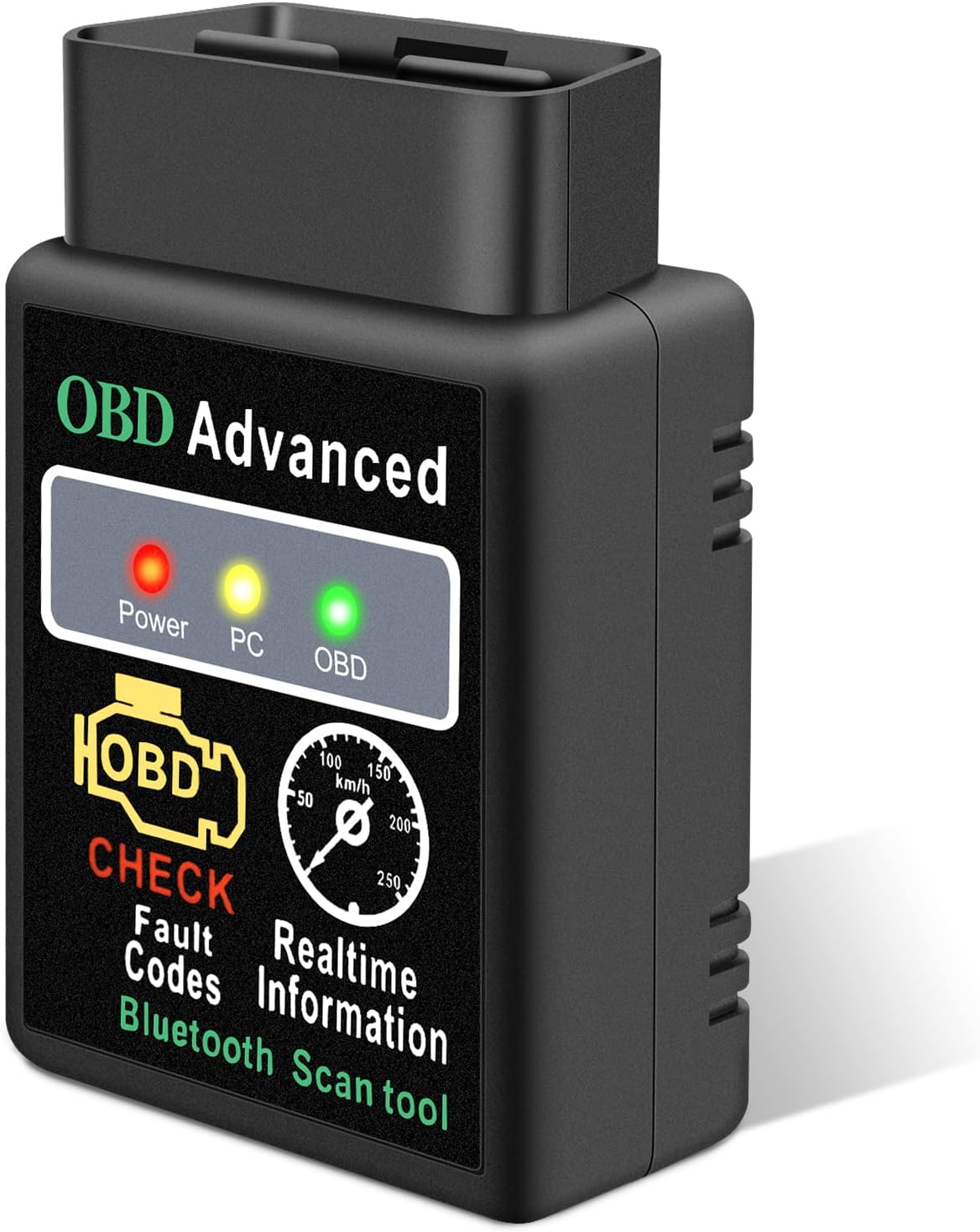 Friencity Car Bluetooth OBD II 2 OBD2 Adapter, Vehicle Engine Code Reader for Car Diagnostic Scan Tool Light Engine Check, Only for Android and Windows