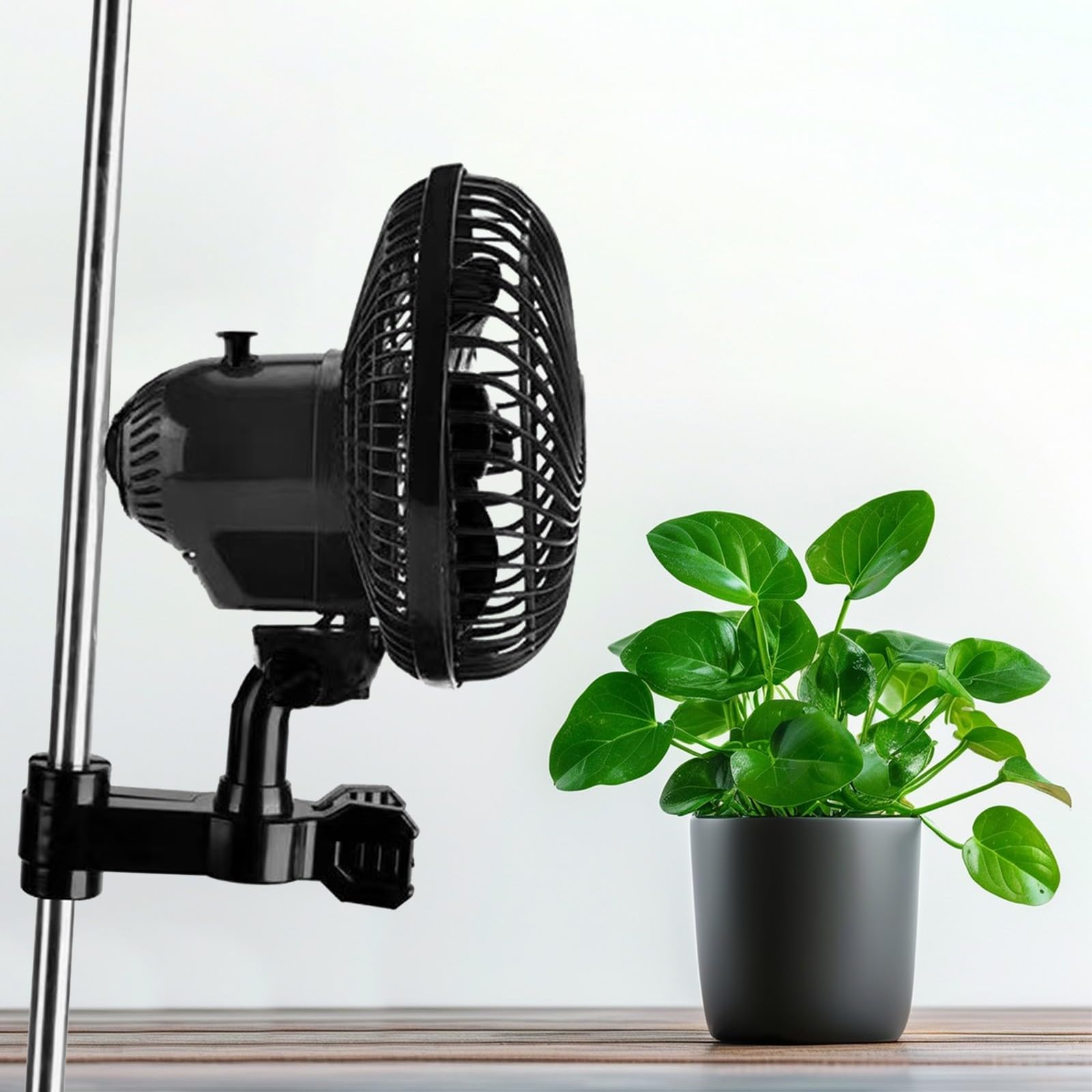 Grow Ventilator Oszillierend, 20 W Clip Ventilator Klemmbar, für Grow Zelt (1 Stück)