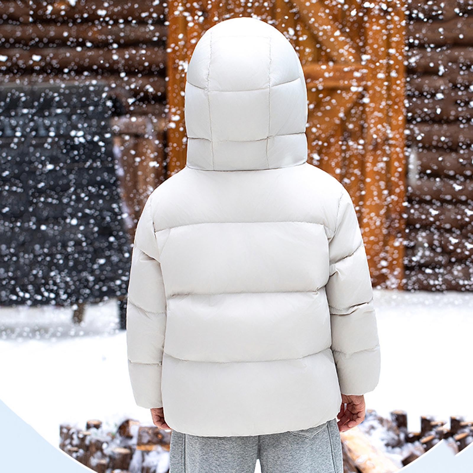 Giacca trapuntata pesante per ragazze, per bambini, invernale, caldo, con cappuccio, con risvolto, imbottito, oversize, con bottoni, abbigliamento da scuola, 1-14 anni