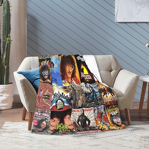 Miniatura 6 de Weird Al Yankovic - Manta de collage de franela de forro polar ligera para decoración para sala de estar, sofá, habitación, cama, 50 x 40 pulgadas