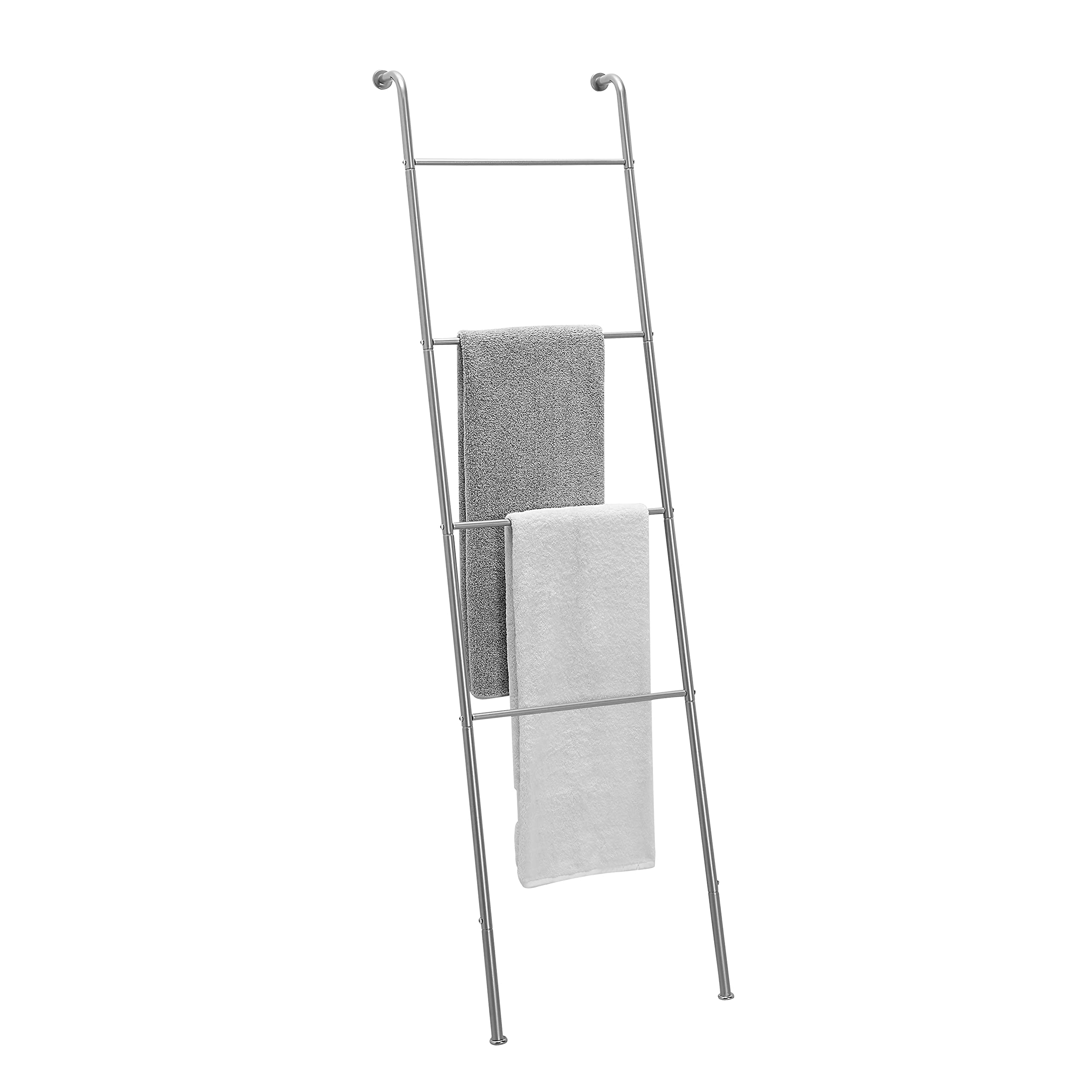 SunnyPoint Classic Home, Bath, Bedroom, Closet Leaning Ladder Rack (SIL)