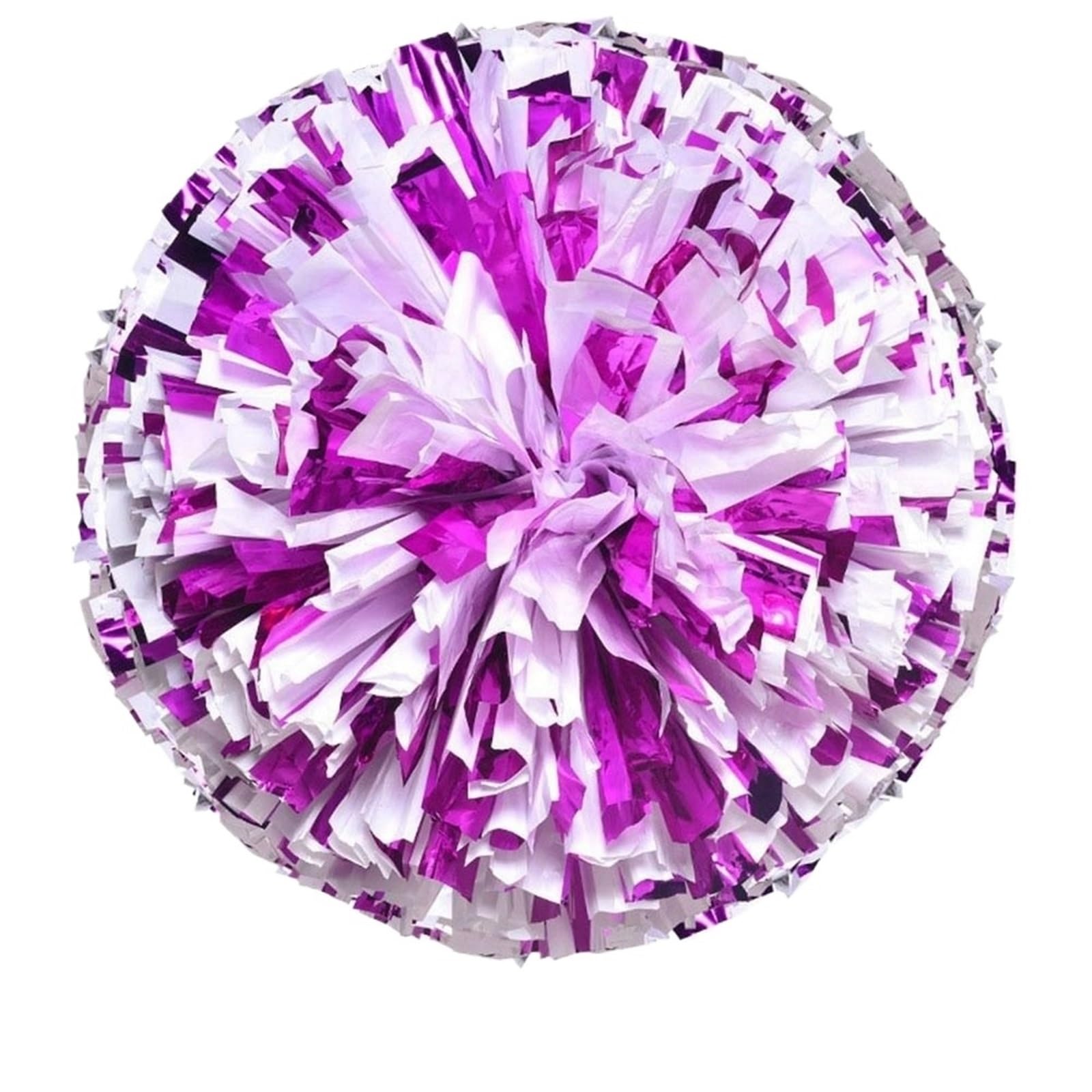 Flower Cheerleader Pom Poms Cheerleading Cheering Ball Club Sport Supplies Dance Party Decorator(Rose-White)