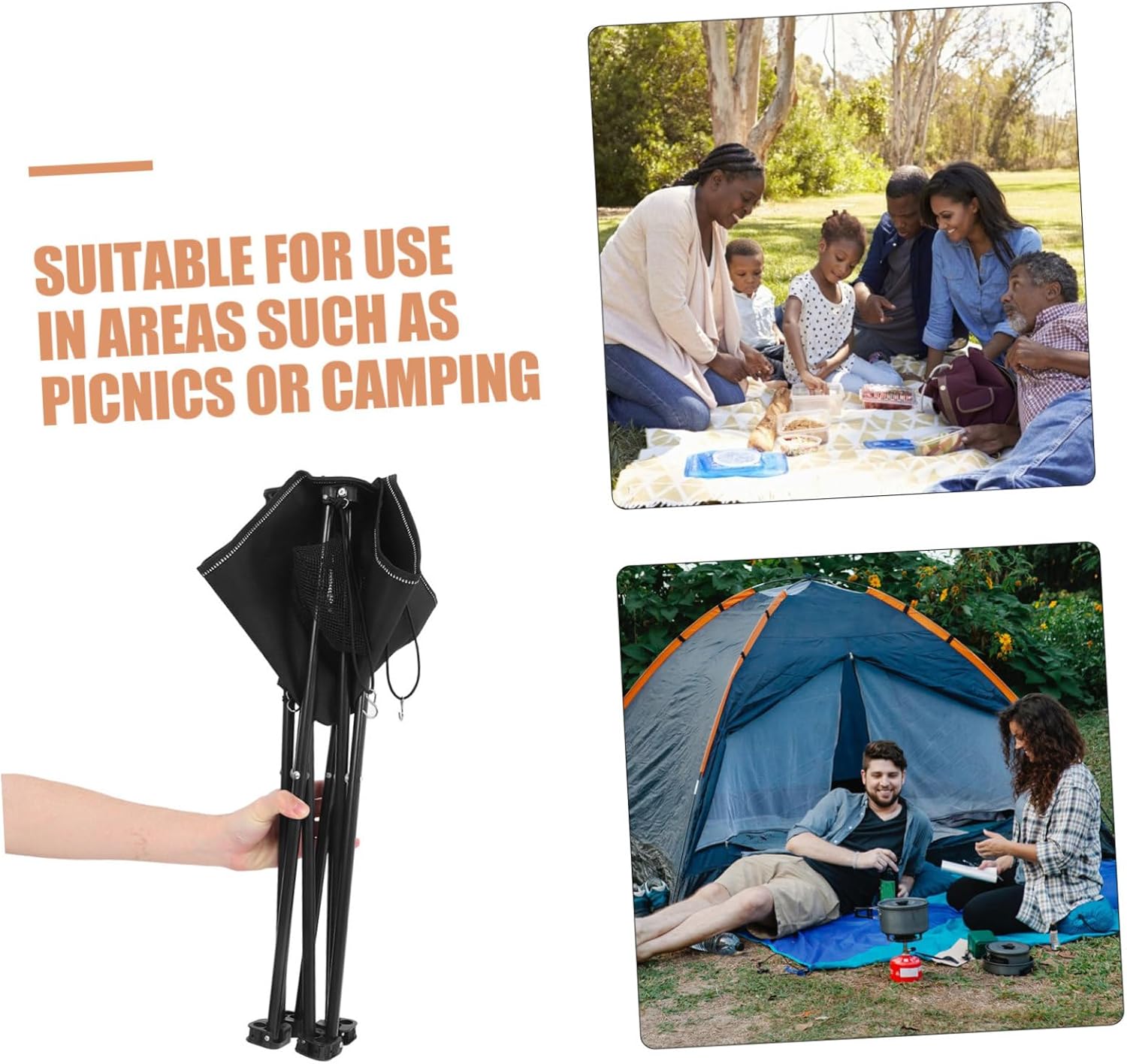 1pc Heavy-Duty Portable Folding Camping Table Cup Holders Picnic Table for Outdoor Activities for Travel Bbqs and Fishing
