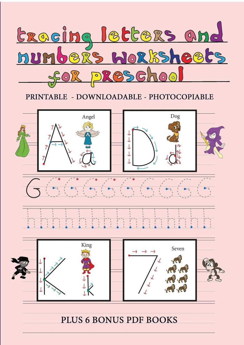 Buy Tracing Letters and Numbers Worksheets for Preschool: This book has 65 printable ...
