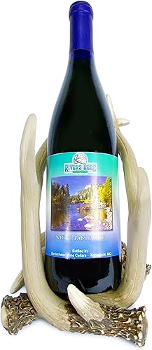Miniatura 9 de Rivers Edge Products Soporte para botella de vino estándar de 25.4 fl oz, decoración de cocina de poliresina pintada a mano, decoración única y