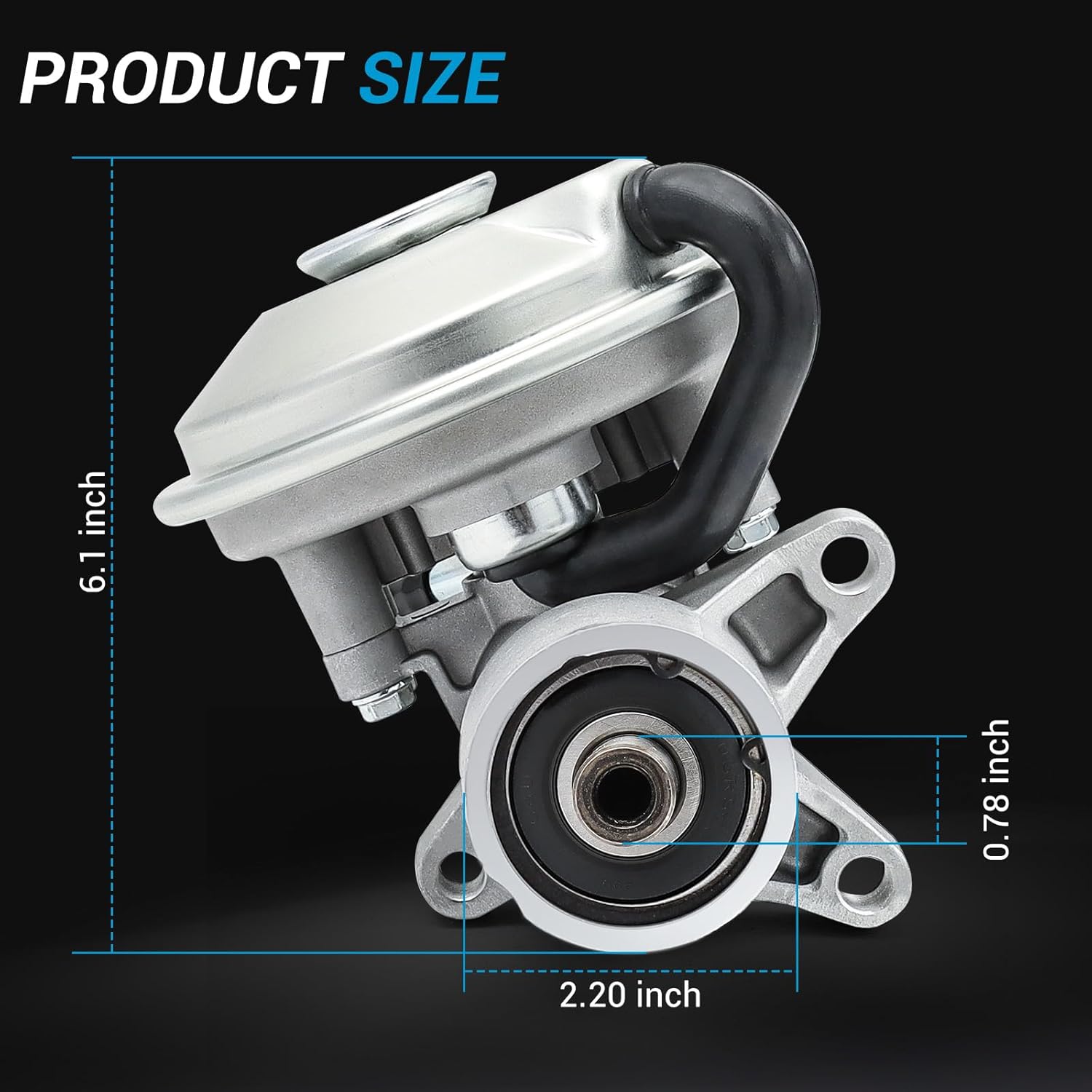 904-812 Brake Vacuum Pump Compatible with Ford 2004 2005 2006 2007 2008 2009 2010 E-350 E450 Super Duty E-350 Club Wagon 4C2Z2A451AA Engine 6.0L