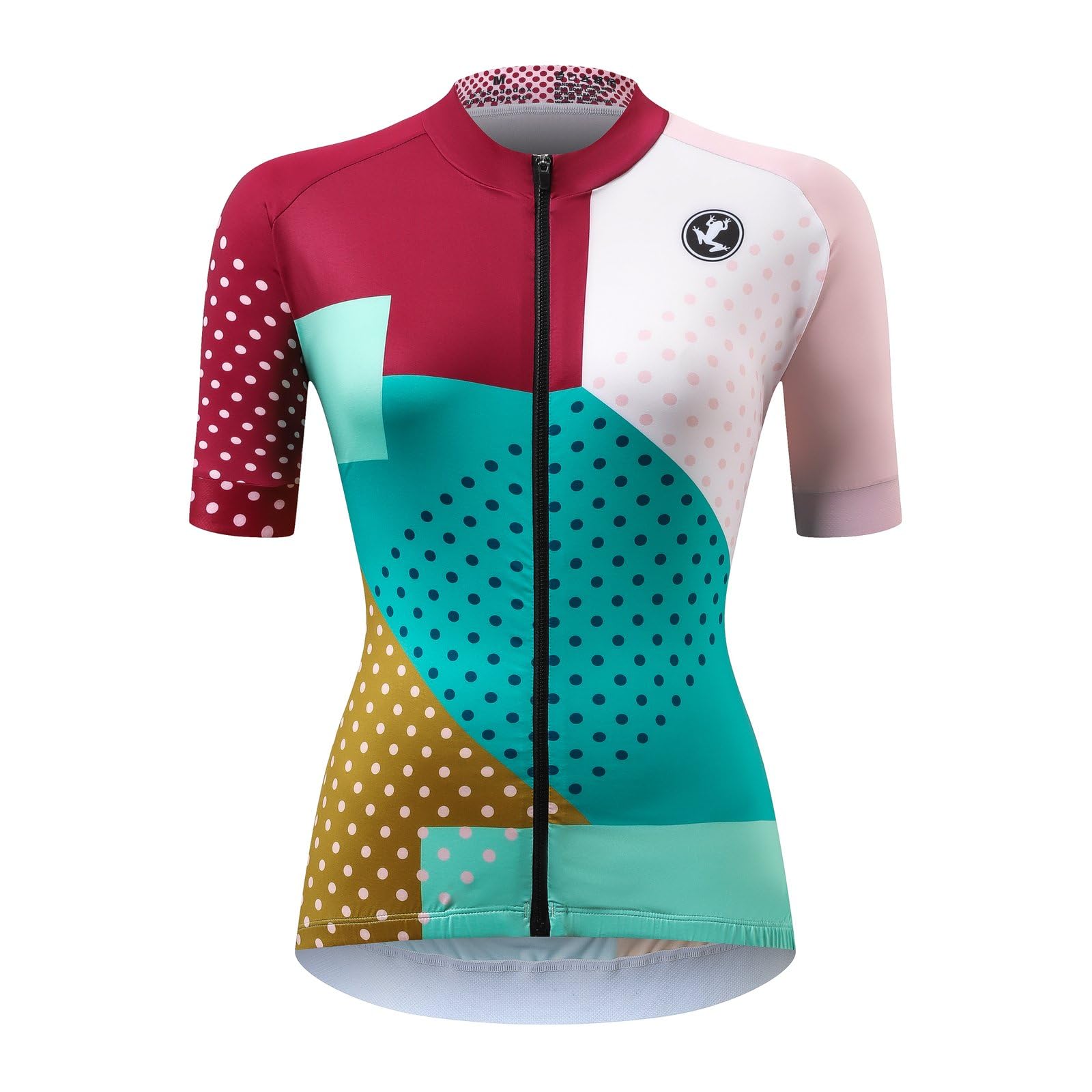 UGLY FROG Damen Atmungsaktiv Schnelltrocknend Fahrradtrikot, Outdoor Kurzarm Radsport-Shirt