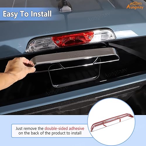 Miniatura 3 de Marco de ajuste de luz de freno de tercera parte para automóvil, compatible con Ford Maverick 2022-2025, tercera posición central de alta posición,