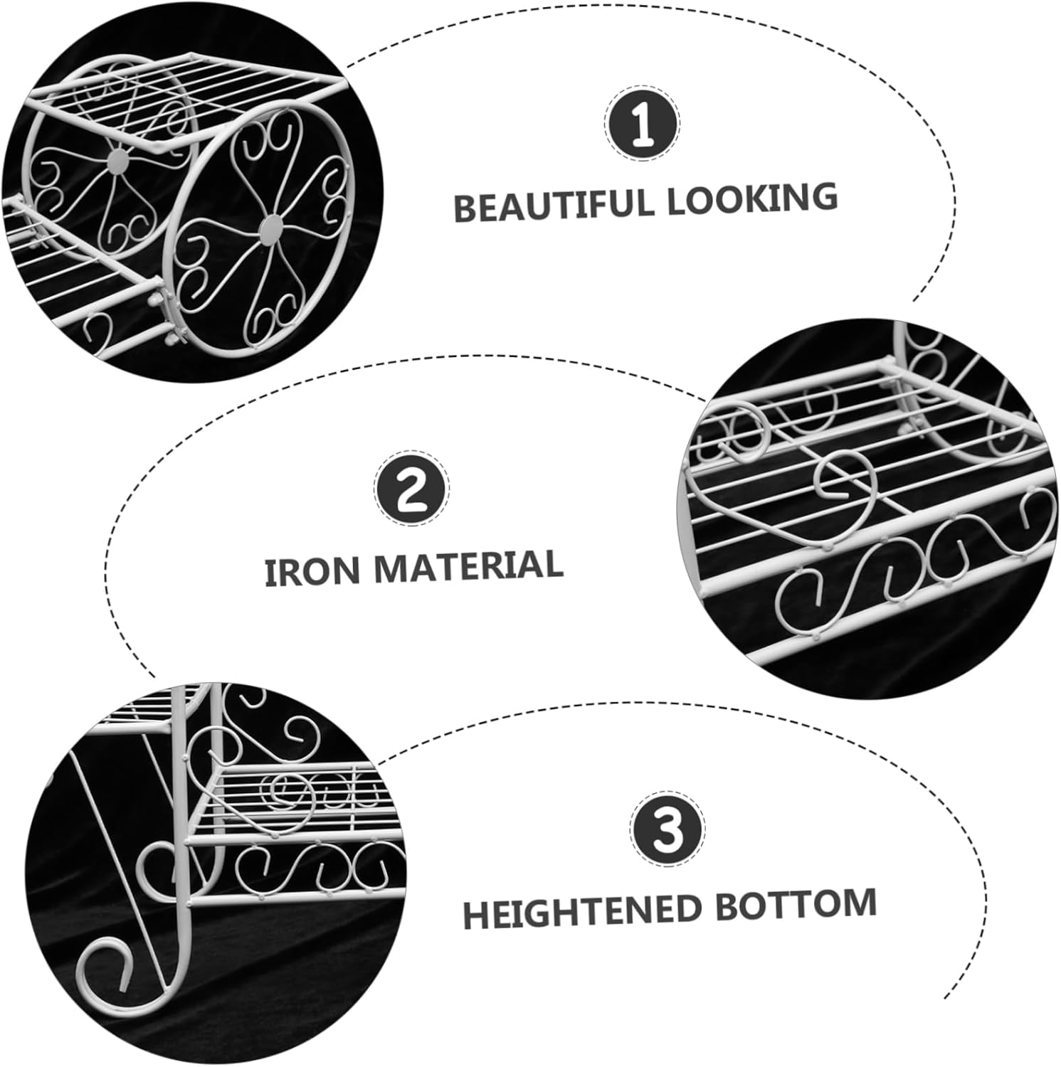 Decorative Flower Pot Holder Iron Rack Adornment Hanging Plant Stand Indoor Flowerpot Holder Live Plants Indoor