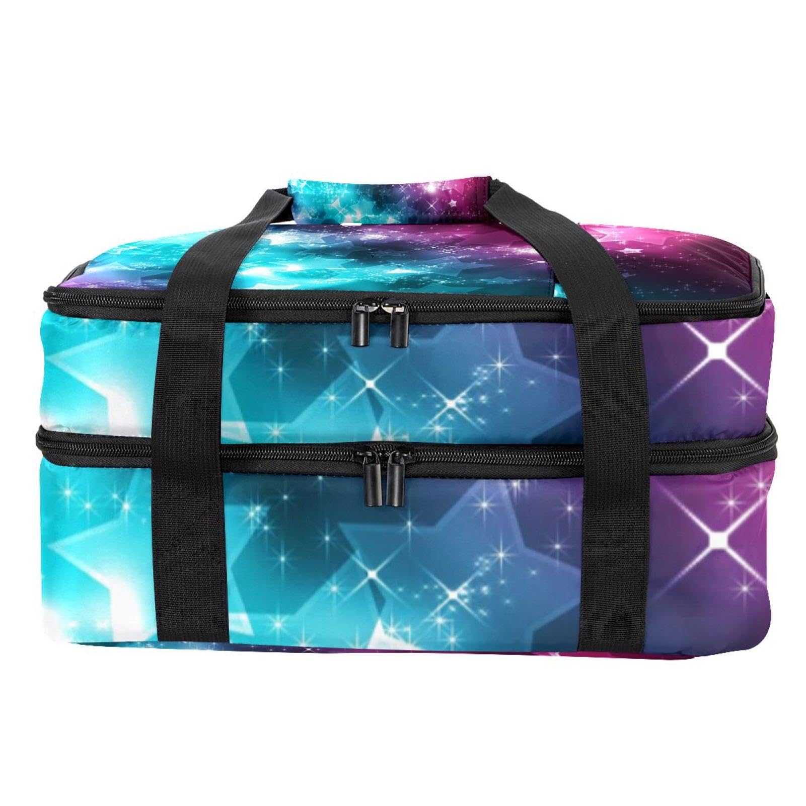 Amazon | 保冷バッグ、ランチバッグ二層クーラーバッグ、ギャラクシー