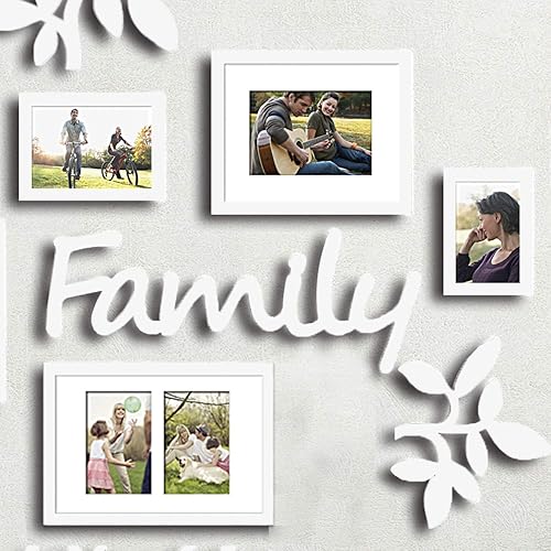 Miniatura 6 de Jerry & Maggie - Marco de fotos  Marco de placa universitaria - Combinación de decoración de pared - Marco de fotos de PVC blanco collage de galería