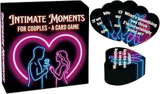 Couple Card Games - 50 Piece Heart Shape Fun Conversation Cards | Couple Games | Romantic Conversation Game For Home Party Date Night Road Trip Travel Valentine's Day Relationship