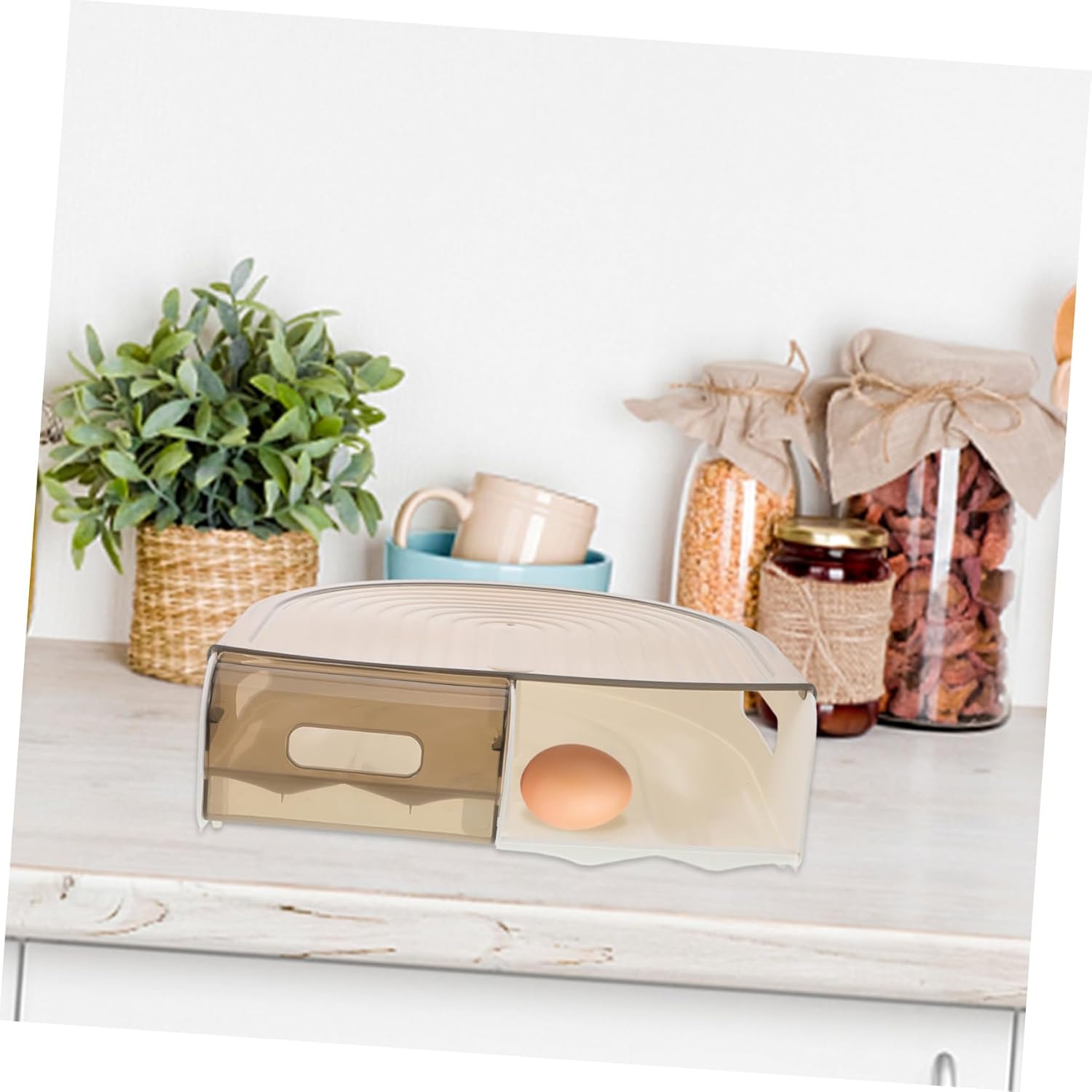 Refrigerator Egg Holder with Automatic Rolling Function Egg Organizer for Kitchen Storage Capacity for Home and Restaurant Use Reusable and Practical