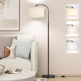 Black Floor Lamp, Arc Floor Lamps for Living Room