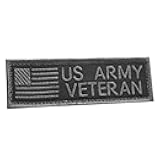 Subdued US Army Veteran 1x3.5 Vet Morale Tactical Touch Fastener Cap Patch