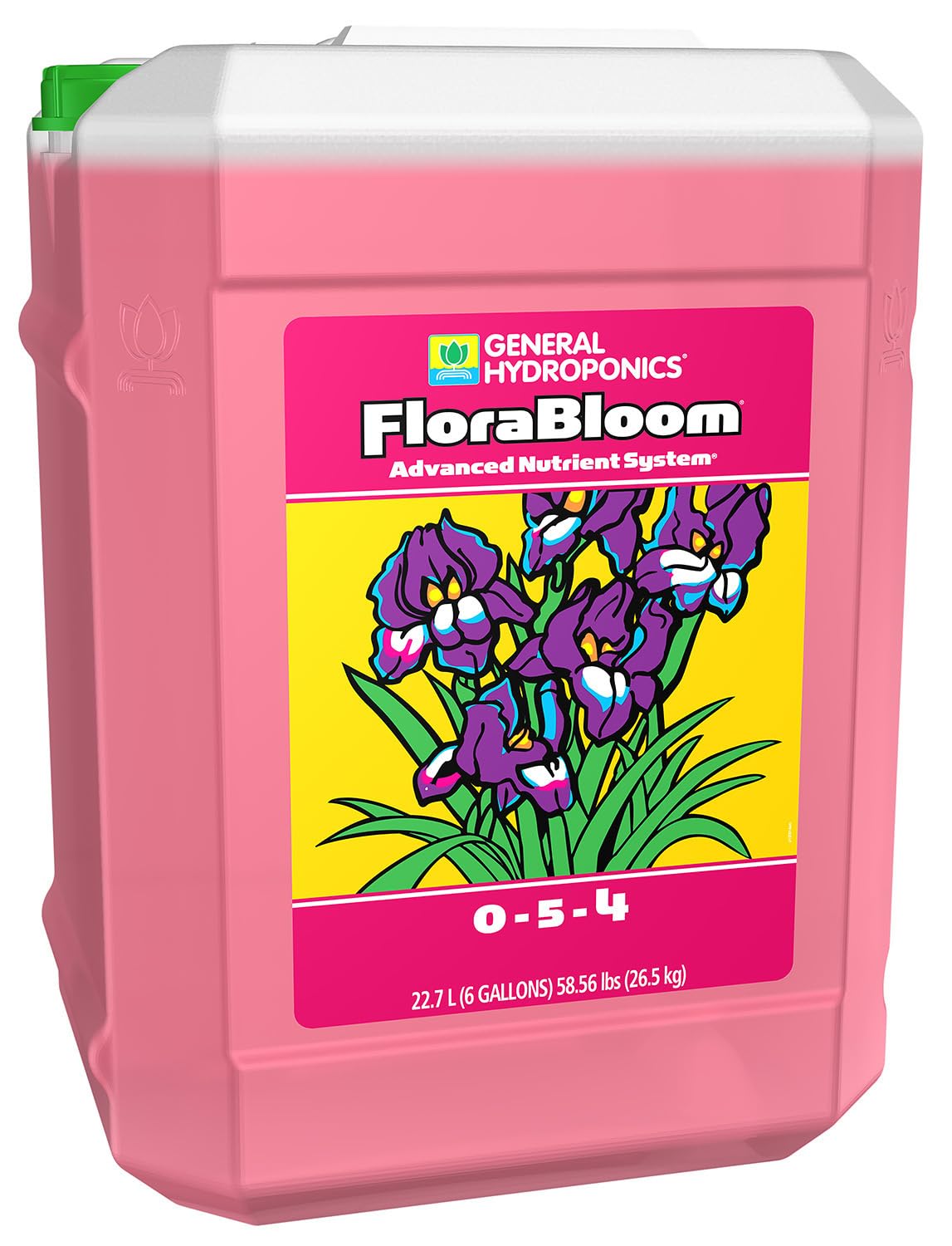 General Hydroponics FloraBloom Plant Food, 0-5-4, 6 gal.