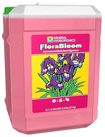 General Hydroponics FloraBloom Plant Food, 0-5-4, 6 gal.