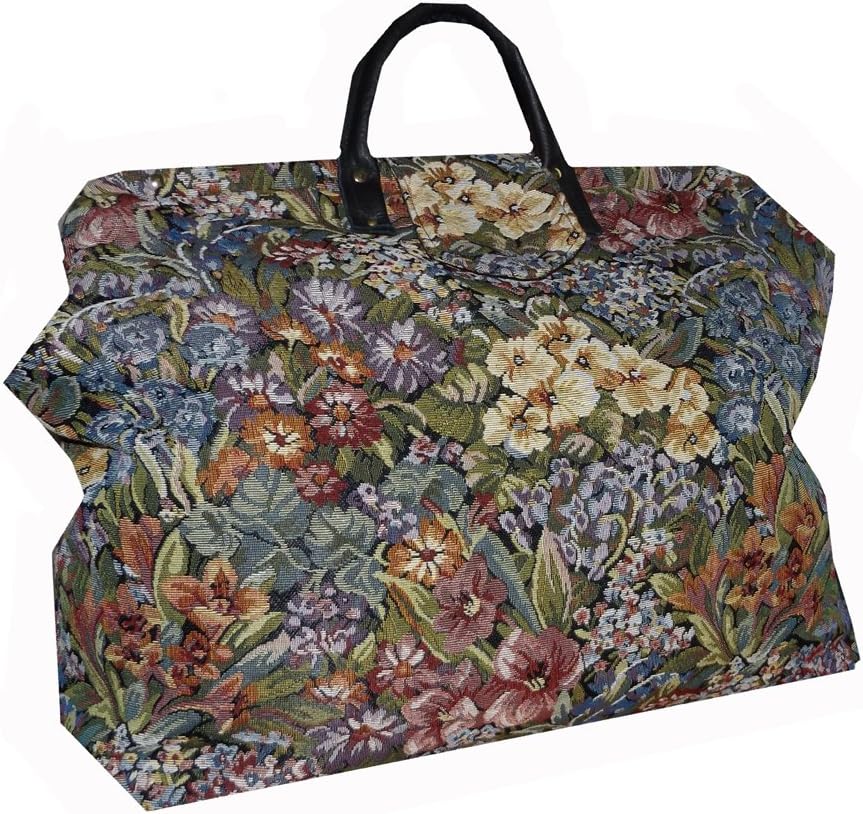 FlyingNeedleGallery Wildflowers Tapestry Carpet Bag
