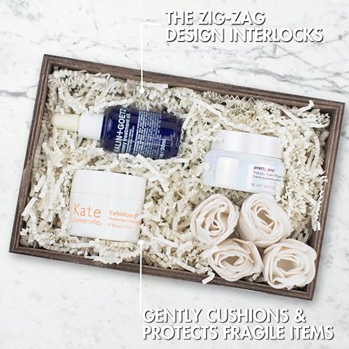 Miniatura 10 de MagicWater Supply - 1 libra - Naranja - Relleno de papel de corte arrugado ideal para envolver regalos, relleno de cestas, cumpleaños, bodas,