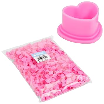 Saferly Heart Ink Caps Small Pink
