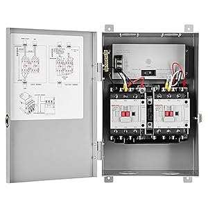 RV Transfer Switch, Briidea Automatic Transfer Switch 50 Amp Applied to RV, Speedboats, 120/240 VAC