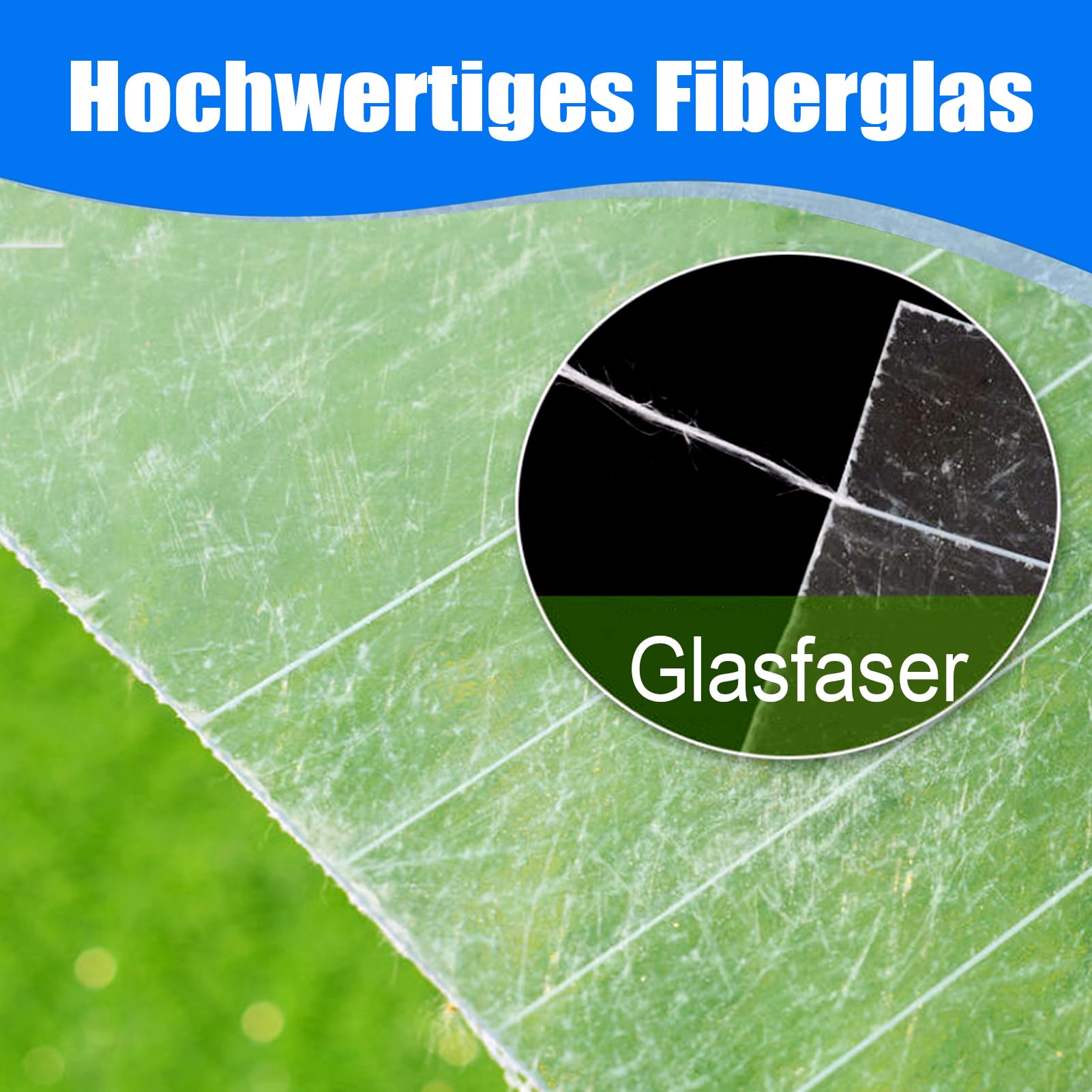 Polycarbonat Dachplatten 0.6x2m, Gewächshausplatten Wetterfest Kunststoffplatte DIY Gewächshaus Platten Polycarbonatplatten Regensichere 2x6.6ft