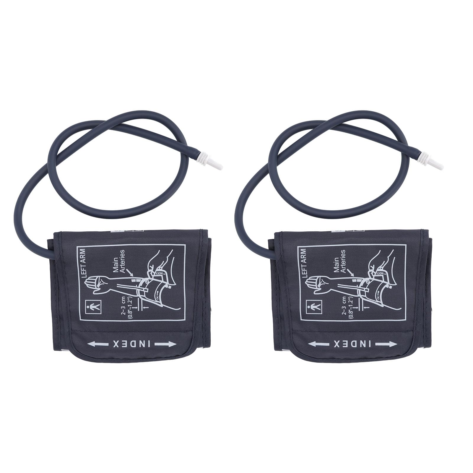 Manguito de Presión Arterial, 2 Unidades de Manguito de Presión Arterial para Niños, Manguito de Repuesto para la Parte Superior del Brazo, Accesorio Ajustable de 6,7 a 8,7
