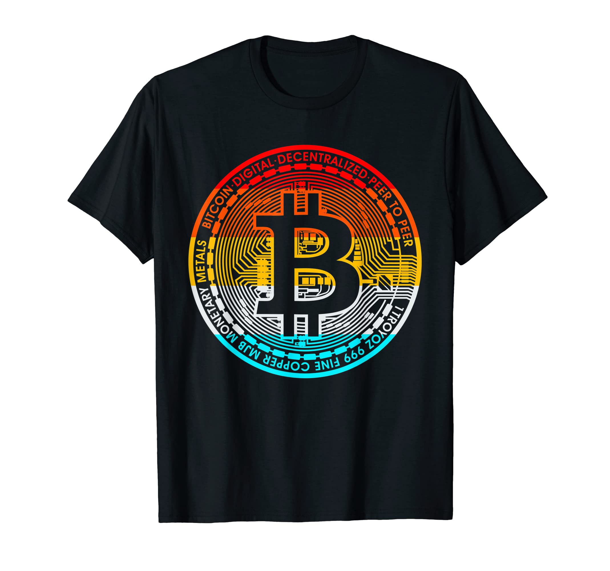 Bitcoin, Blockchain und Kyptowährung GeschenkideeBitcoin retro - funny bitcoin blockchain T-Shirt