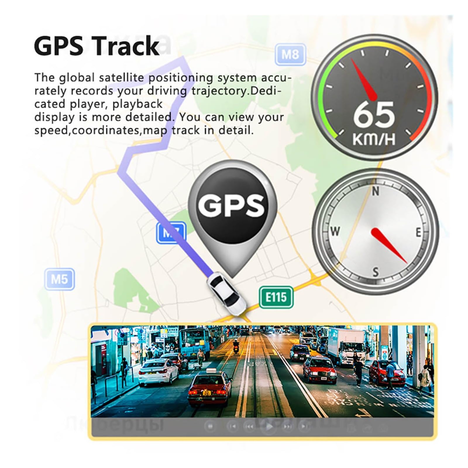 Kamera samochodowa Samochodowe WiFi Full HD 1080P kamera na deskę rozdzielczą widok z tyłu kamera samochodowa wideorejestrator Night Vision Auto Dashcam Logger akcesoria samochodowe Łatwa instalacja(R