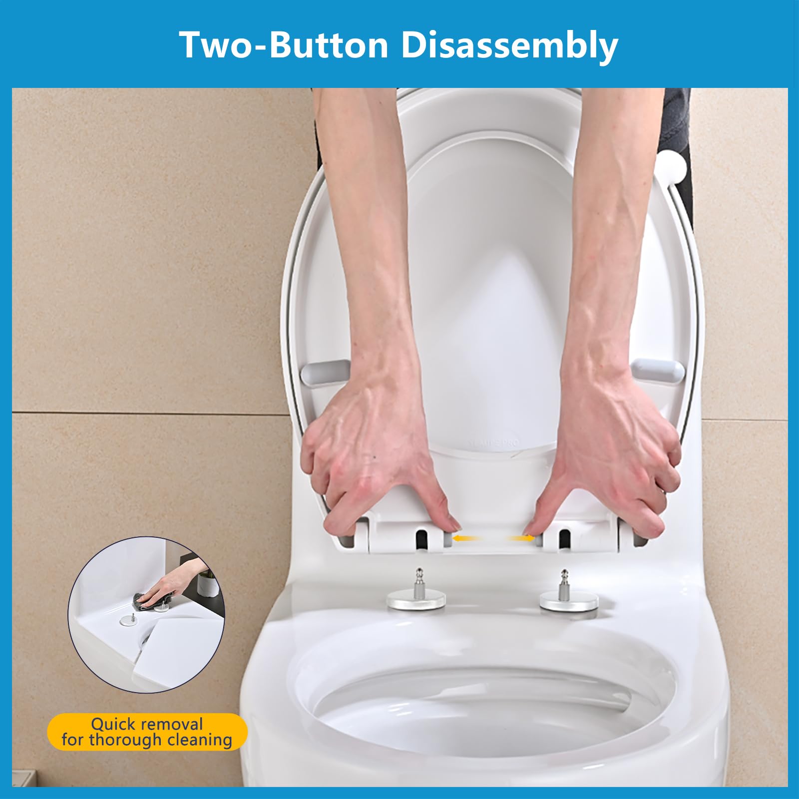 YEAUPE PRO Toilet Seat Soft Close - Image 4