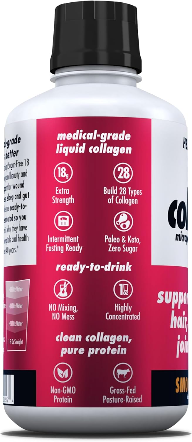HEALTH DIRECT AminoSculpt Sugar-Free Collagen Supplement - High Potency Medical-Grade Protein for Hair, Skin, Nails & Joints, Grass-Fed, Non-GMO, Liquid Collagen - Smooth Mango - 30 Fl Oz