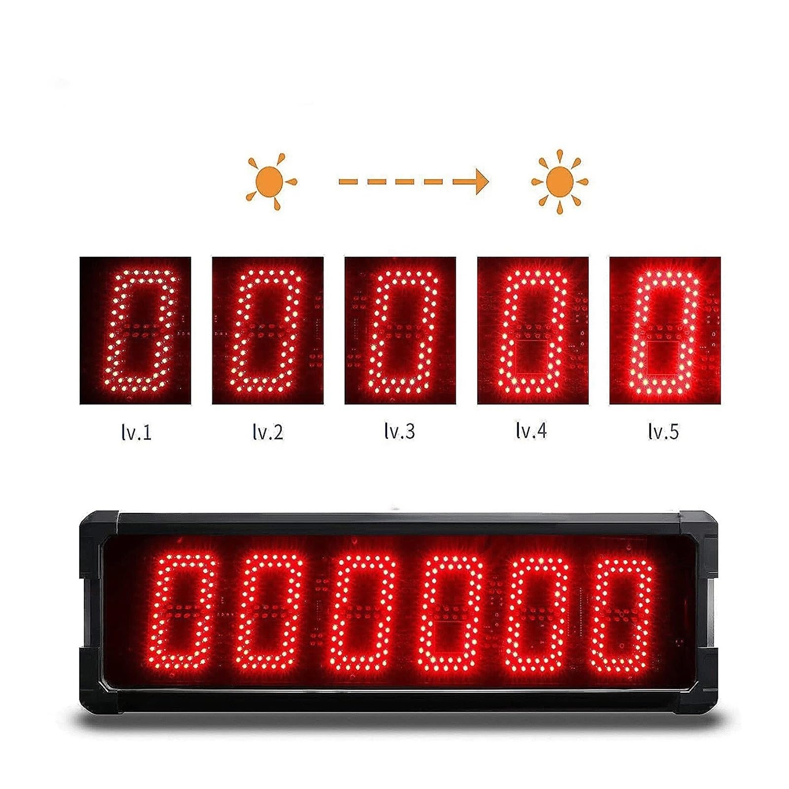 Cronometro digitale con conto alla rovescia altoparlante, lega di alluminio, 5"(Green timer)