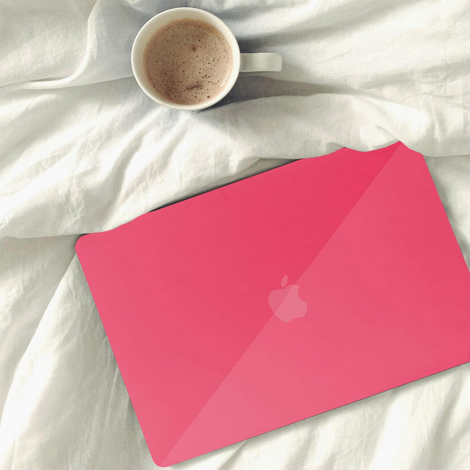 Estuche Dura para MacBook Pro 15 Pulgadas 2019 2018 2017 2016 A1990 A1707 con Touch Bar y Touch ID, Carcasa Rígida Protector de Plástico Cubierta,Cristal Rosa