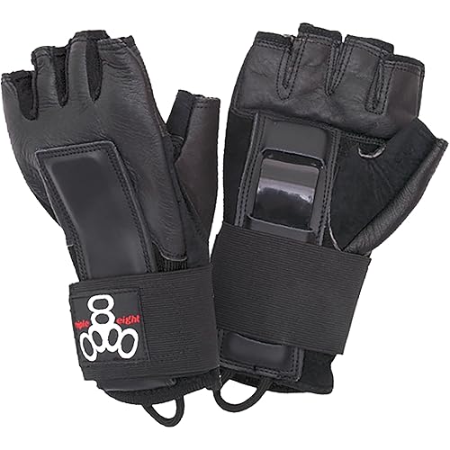 Triple Eight Hired Hands Glove – Wrist Protection for Skateboarding, in-Line Skating, Rollerblading, and Roller Derby
