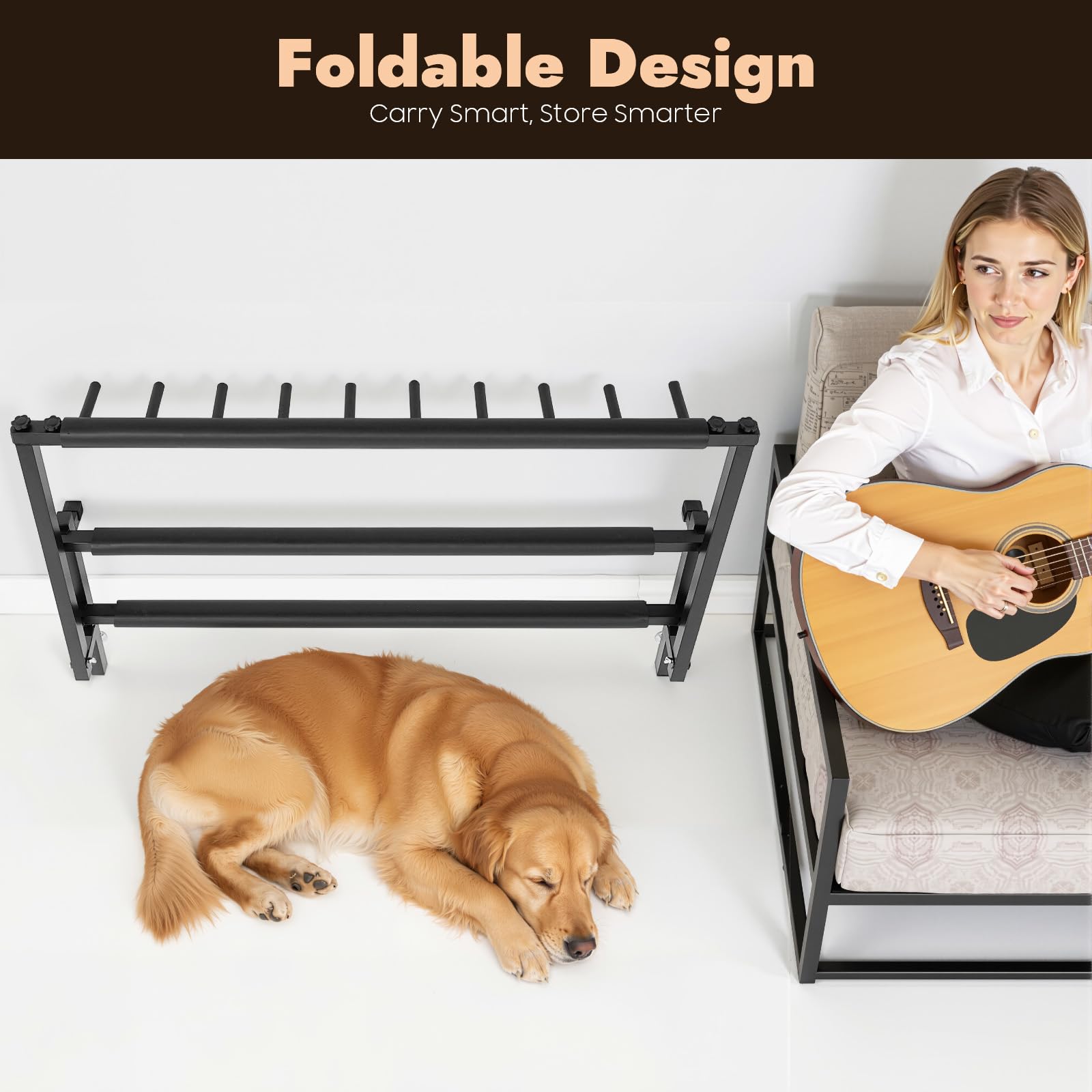 Supporto universale per chitarra a 9 velocità, supporto universale per basso, supporto per chitarra multiplo, supporto per chitarra per casa o studio