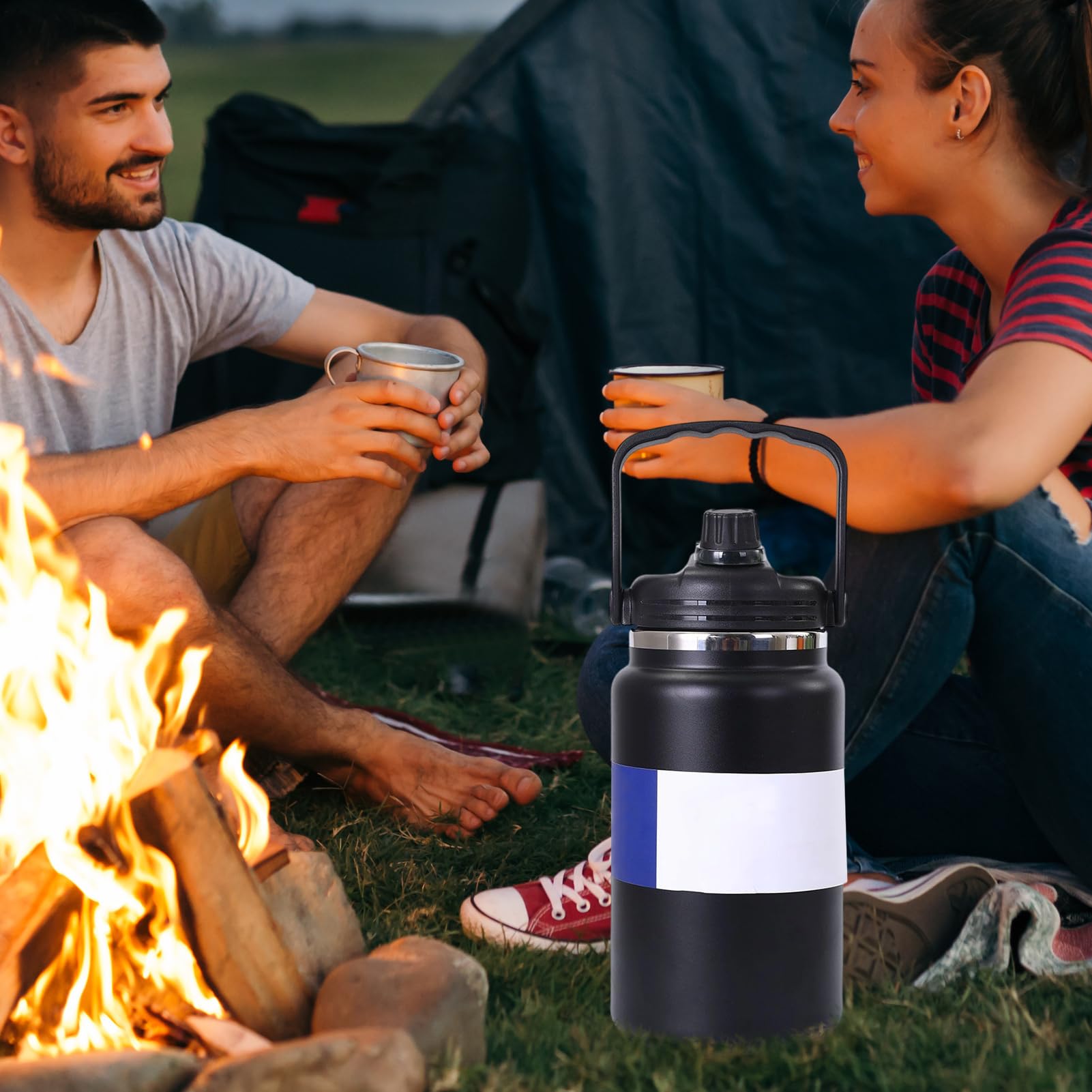 Termo Isotérmico Termo Al Vacío De 4 Litros | Botella De Agua De Acero Inoxidable Para Gimnasio Senderismo Escuela Viajes Camping Ciclismo Deportes Y Actividades Al Aire