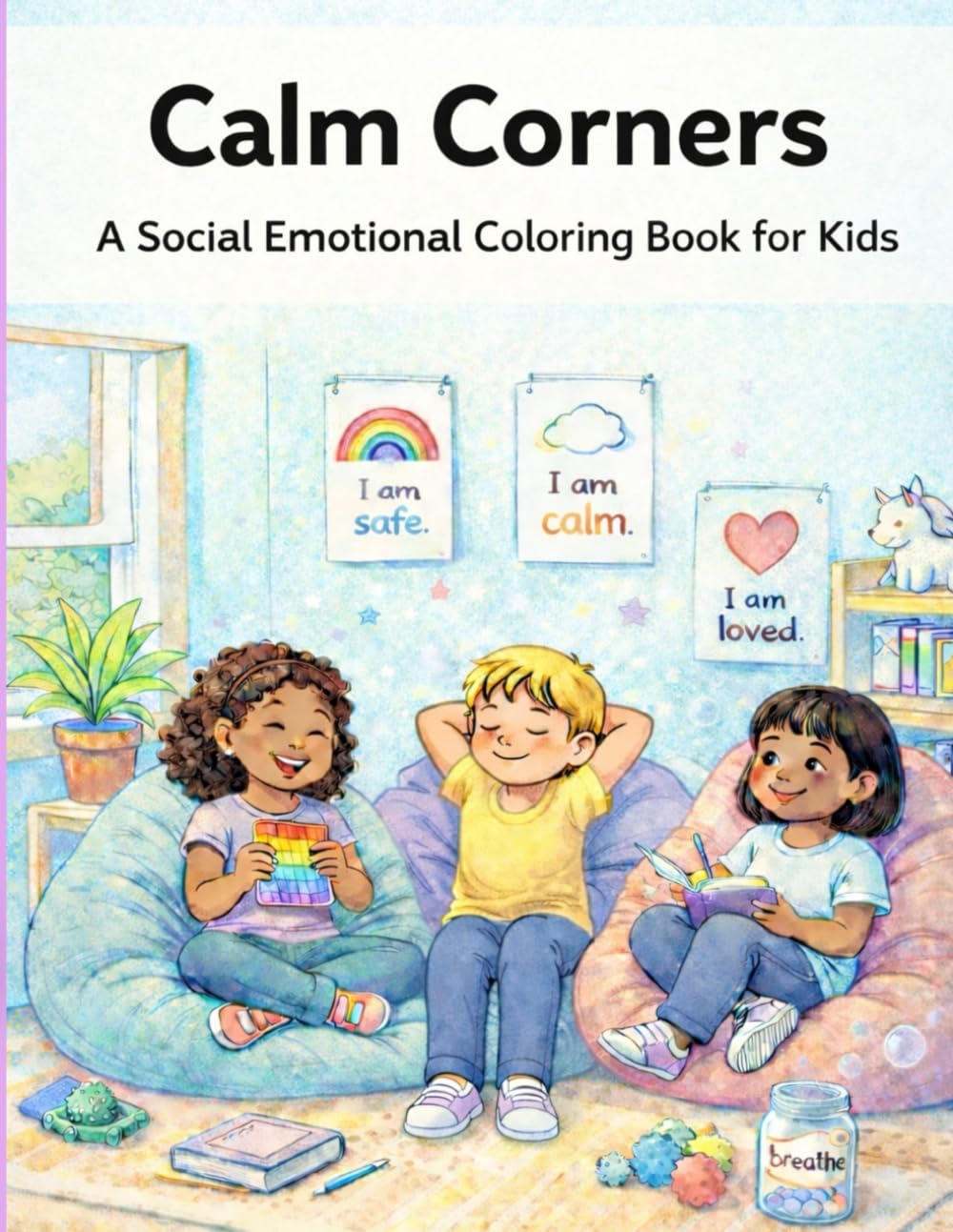 Calm Corners: A Social Emotional Coloring Book for Kids