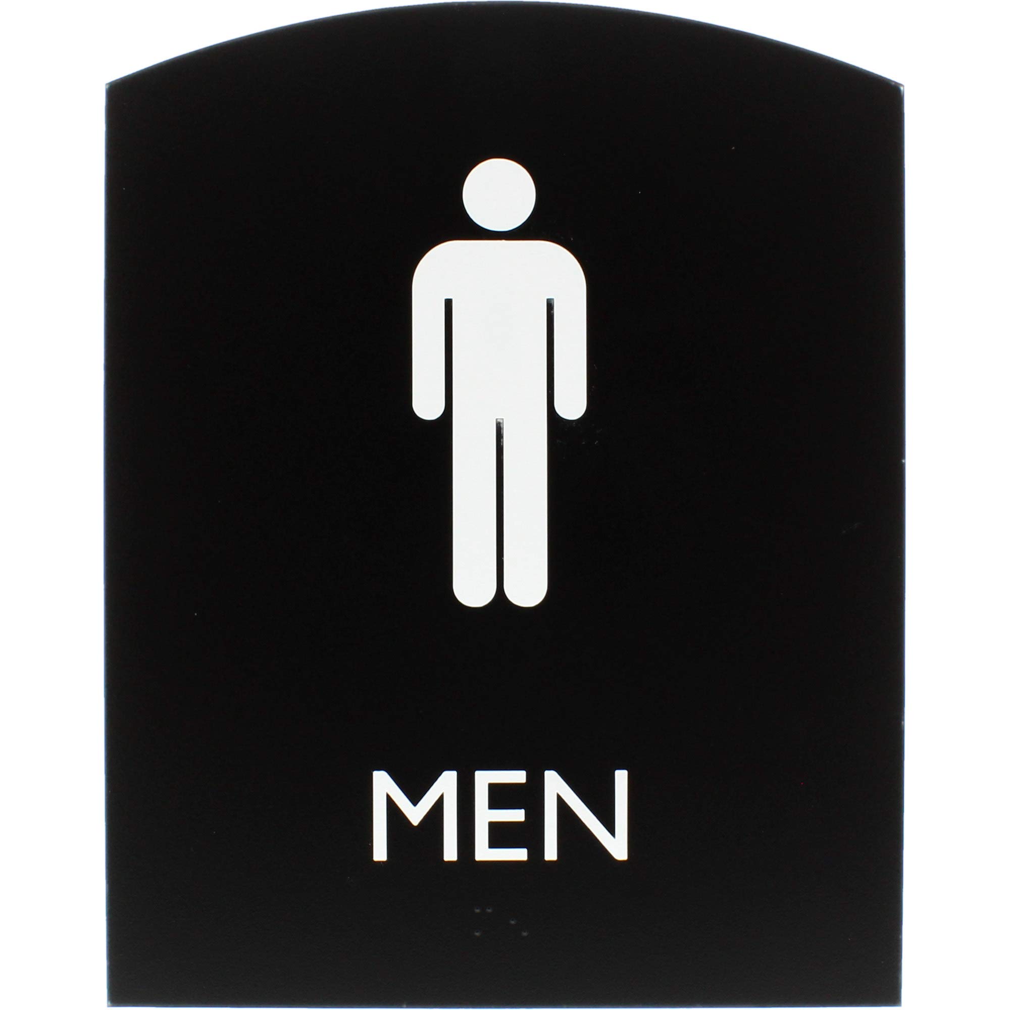 Panneau pour toilettes noir Lorell LLR02676 signalétique