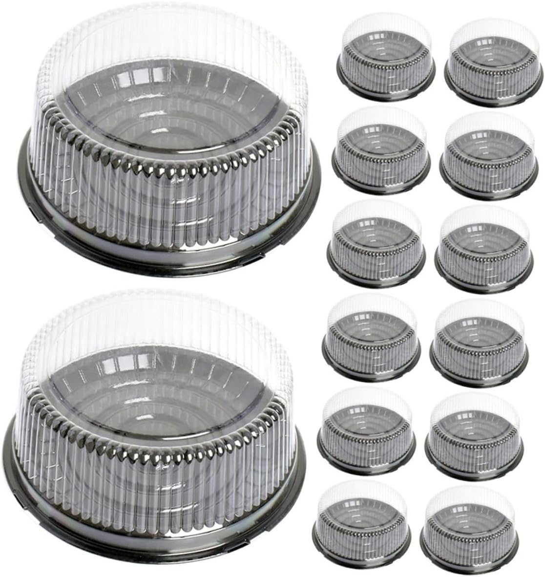 Beaupretty 20pcs 6-inch round Cake Boxes for Birthday and Wedding Cake Transport Portable Delicate Carrier with Stackable Design Food-grade Baking Packing Containers